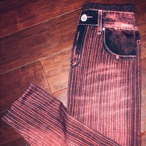 Skinny jeggings Red & Black